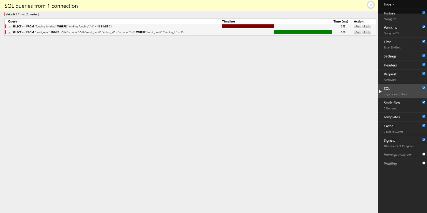 2 queries in 1.11ms